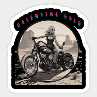 Galentines gal desert ride Sticker